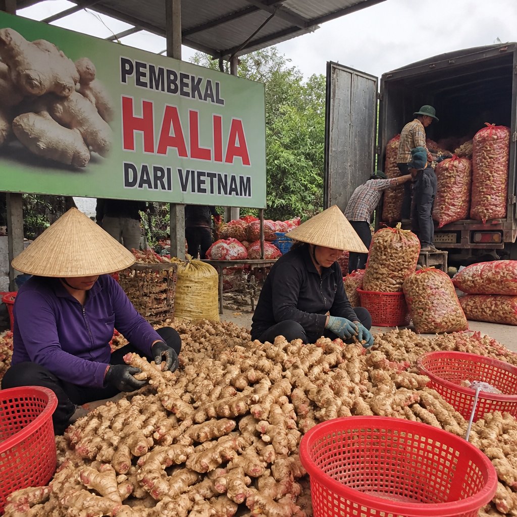 Pembekal Halia dari Vietnam