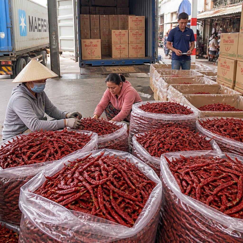 वियतनाम सूखी मिर्च: थोक आपूर्ति और आयात संबंधी जानकारी