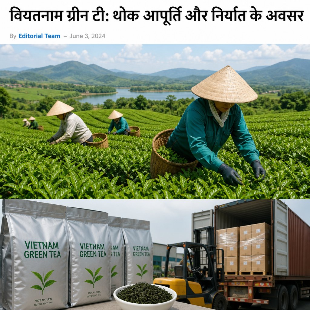 वियतनाम ग्रीन टी: थोक आपूर्ति और निर्यात के अवसर