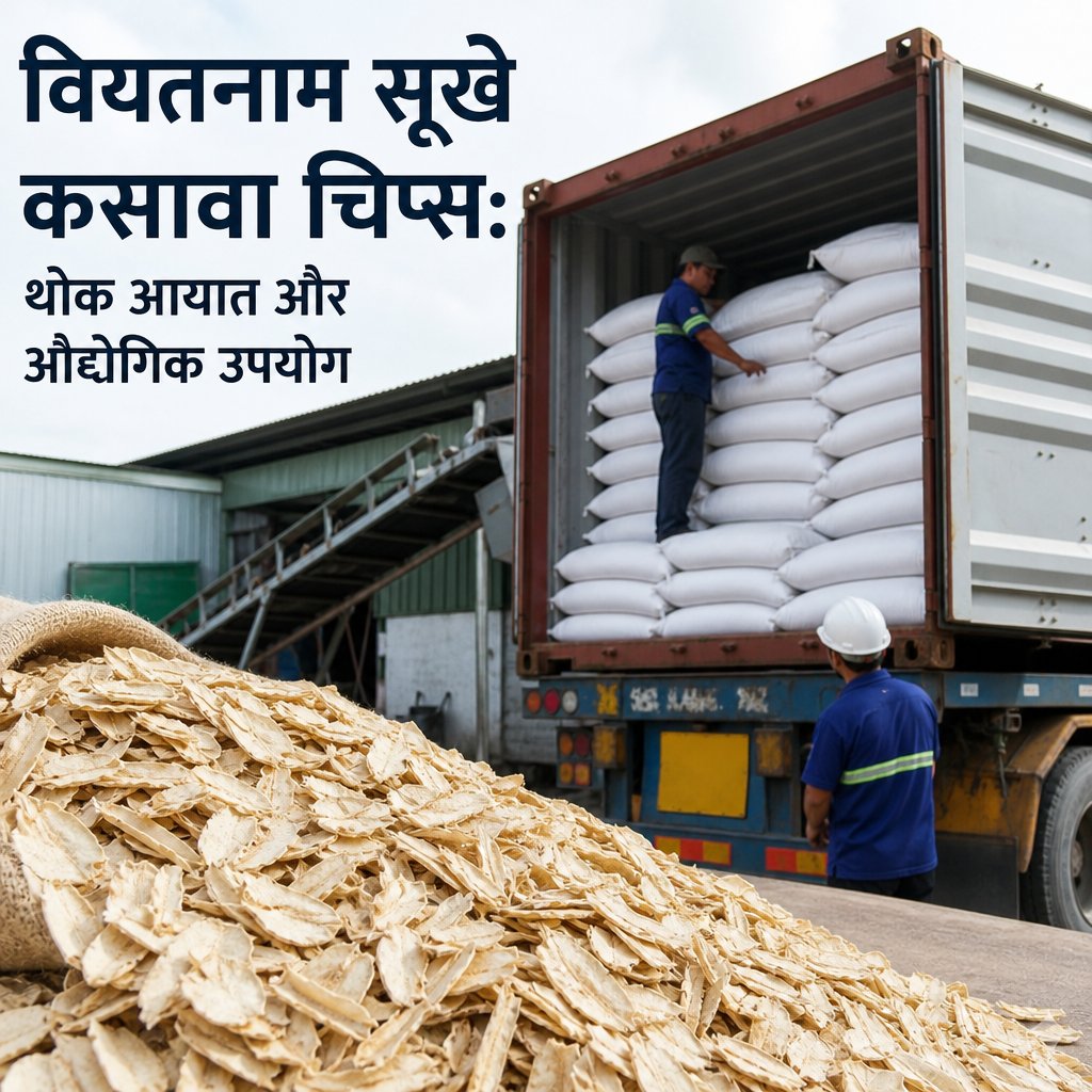 वियतनाम सूखे कसावा चिप्स: थोक आयात और औद्योगिक उपयोग