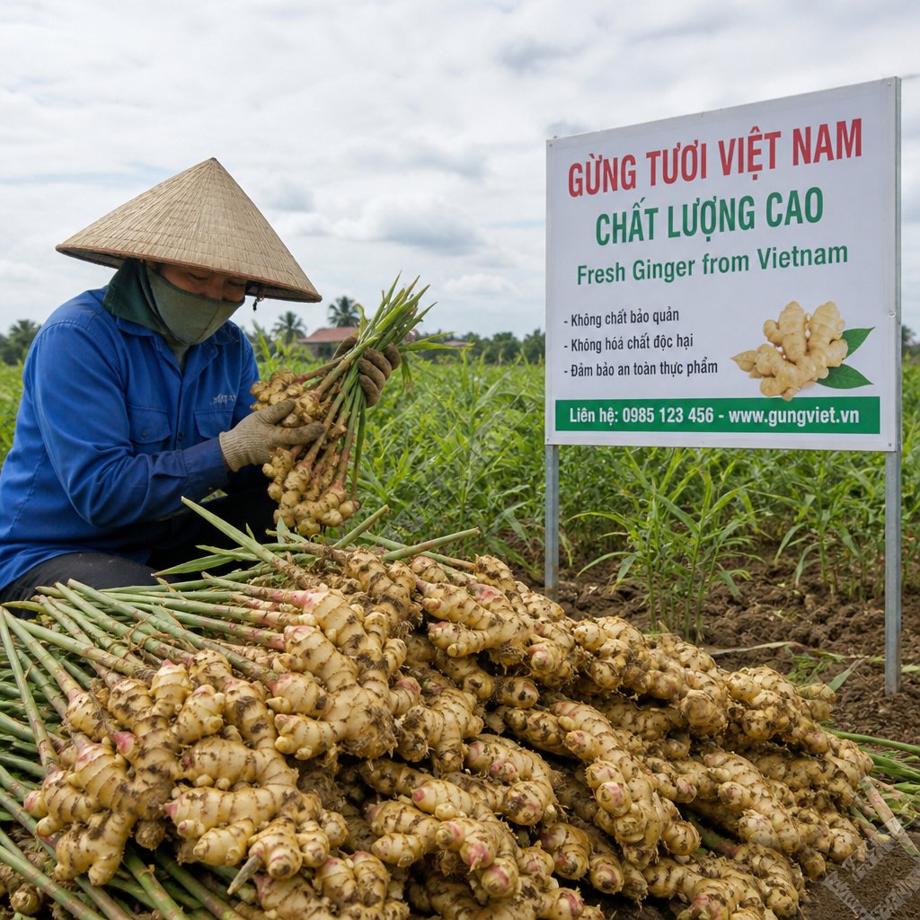 ខ្ញីស្រស់ពីវៀតណាម៖ ជម្រើសសម្រាប់អ្នកផលិត និងអ្នកចែកចាយ