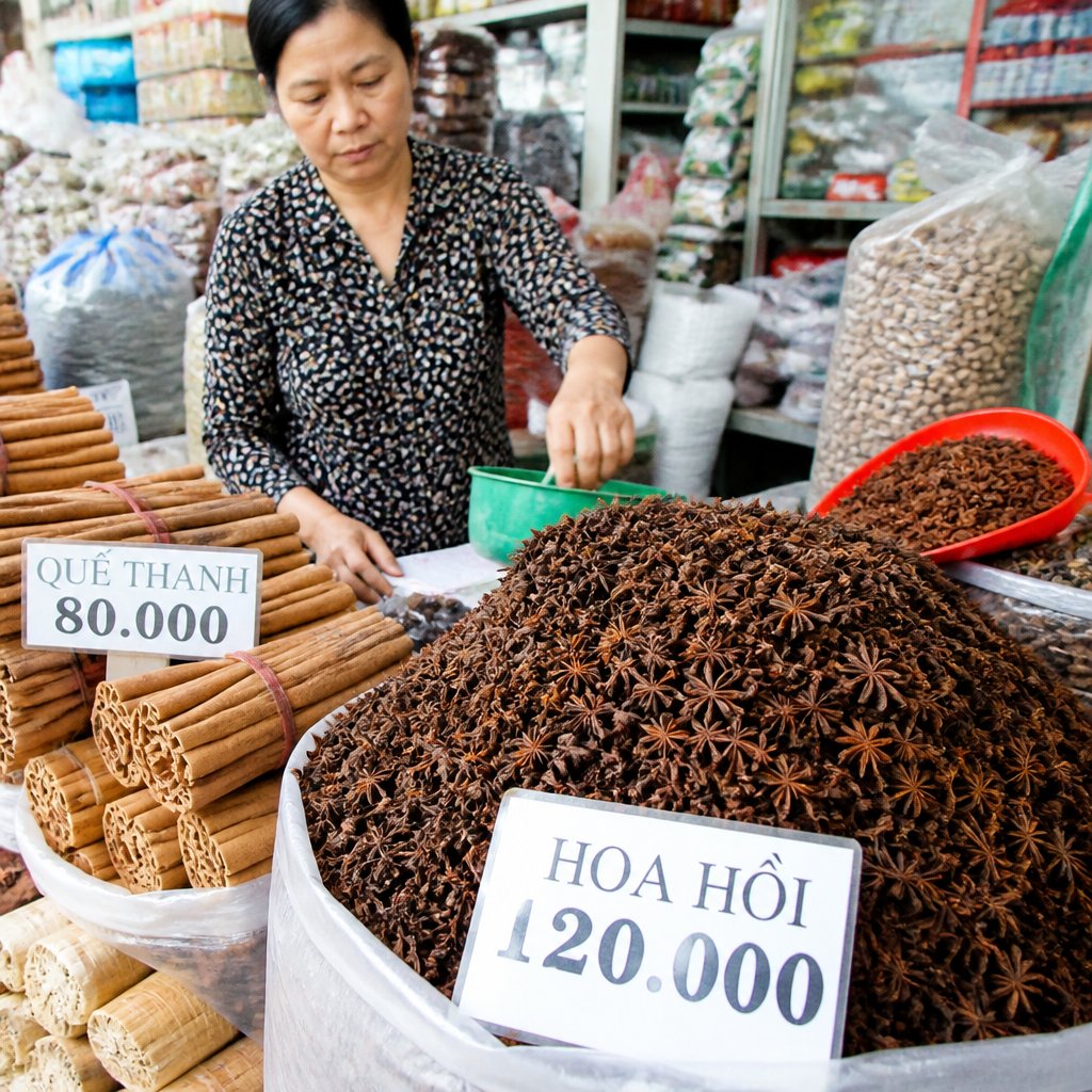 โป๊ยกั๊กเวียดนาม: วัตถุดิบเครื่องเทศสำหรับตลาดค้าส่ง