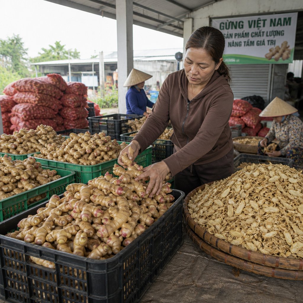 ขิงเวียดนาม: แนวทางจัดซื้อขิงสดและขิงแห้งสำหรับธุรกิจ