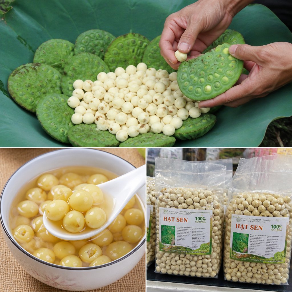 เมล็ดบัวเวียดนาม: วัตถุดิบสำหรับขนมหวานและอาหารแปรรูป