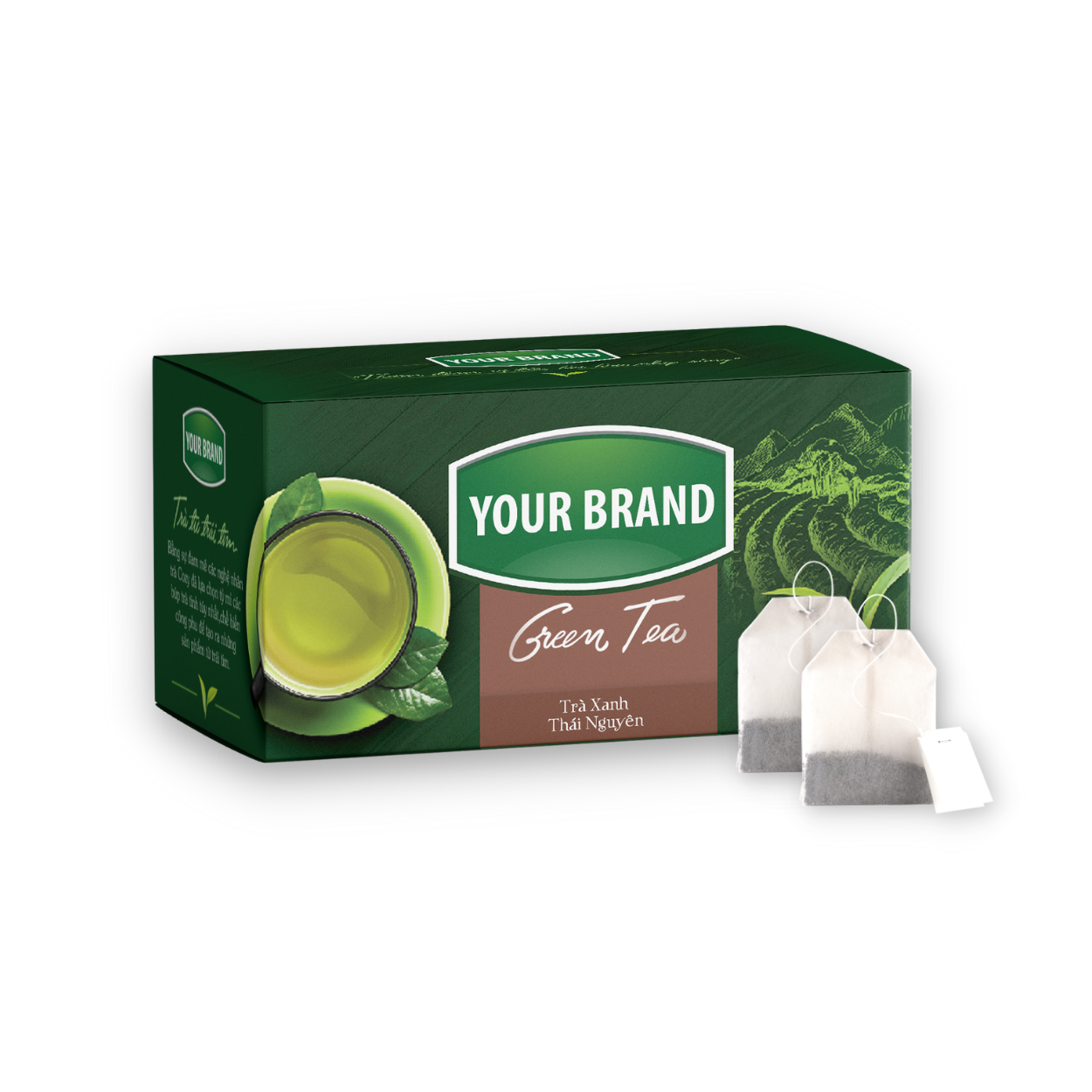 VIETNAMESE ORGANIC PURE TEA BAGS – WHOLESALE OEM, CUSTOM PACKAGING & STRING-AND-TAG TEA BAGS