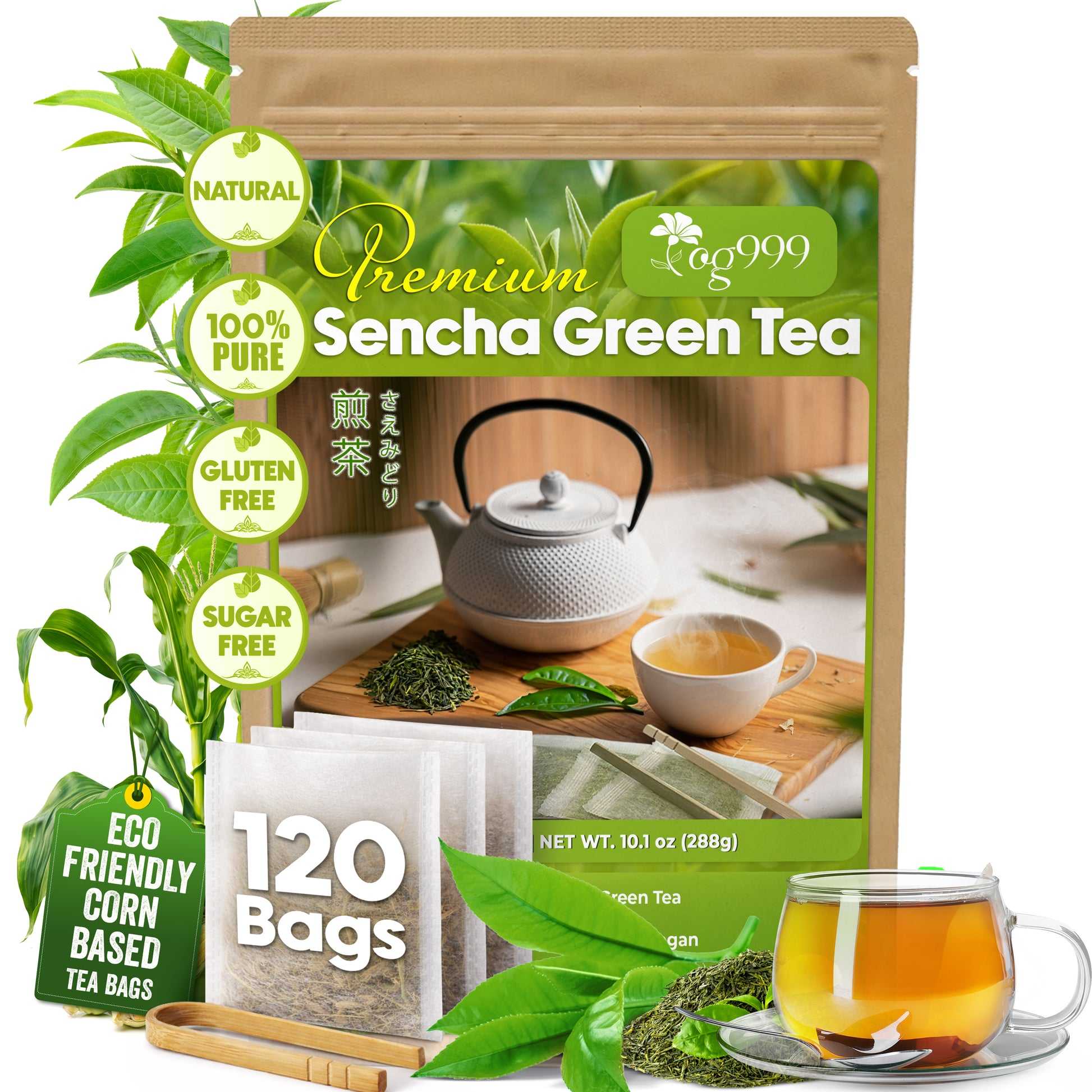 100% NATURAL PURE GREEN TEA – UNSWEETENED, GLUTEN-FREE & VEGAN-FRIENDLY TEA FOR WHOLESALE 2