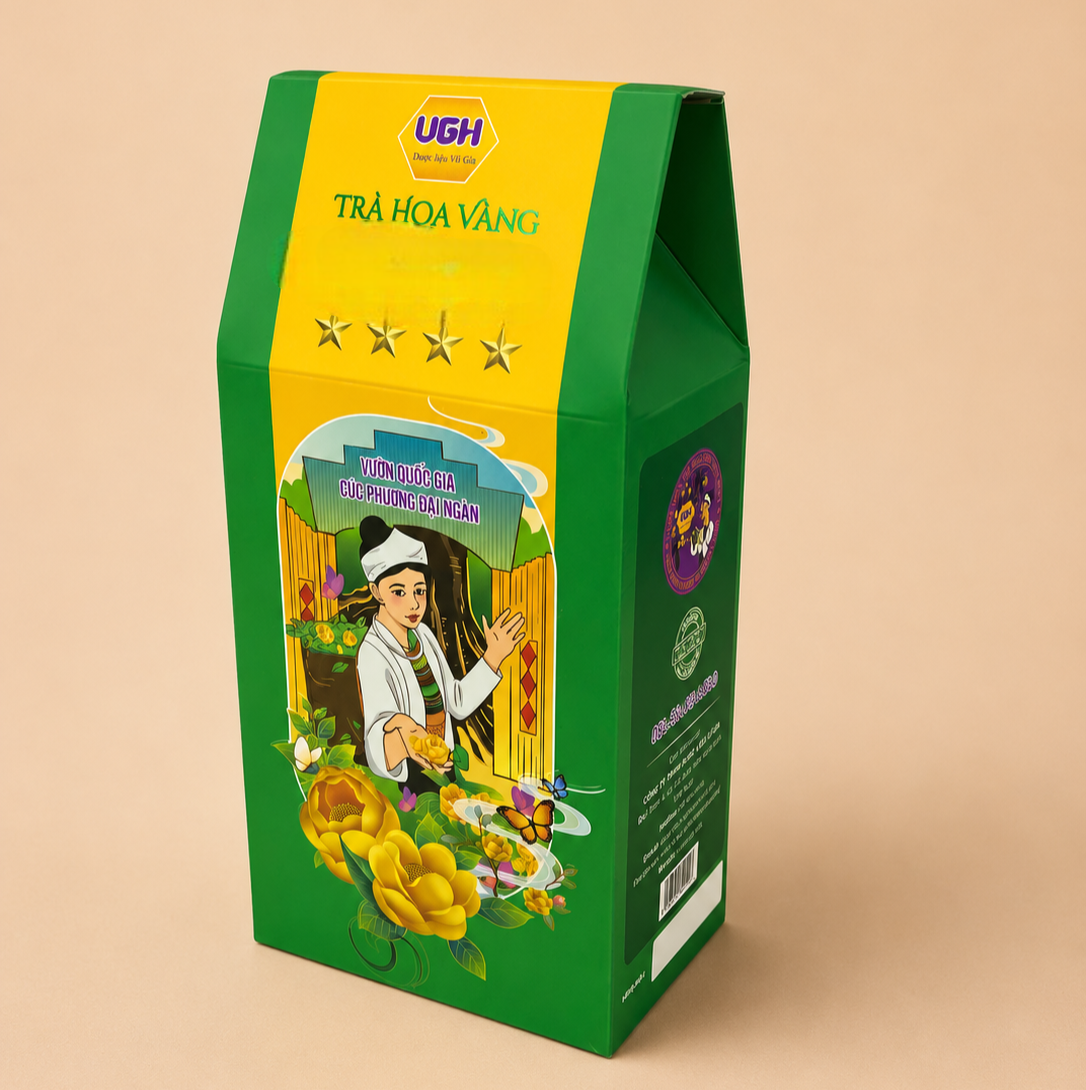 PREMIUM VIETNAMESE RIGID GREEN TEA BOX – FOUR-COLOR PRINTING, SELF-ERECTING DESIGN, ECO-FRIENDLY PAPER PACKAGING MANUFACTURER