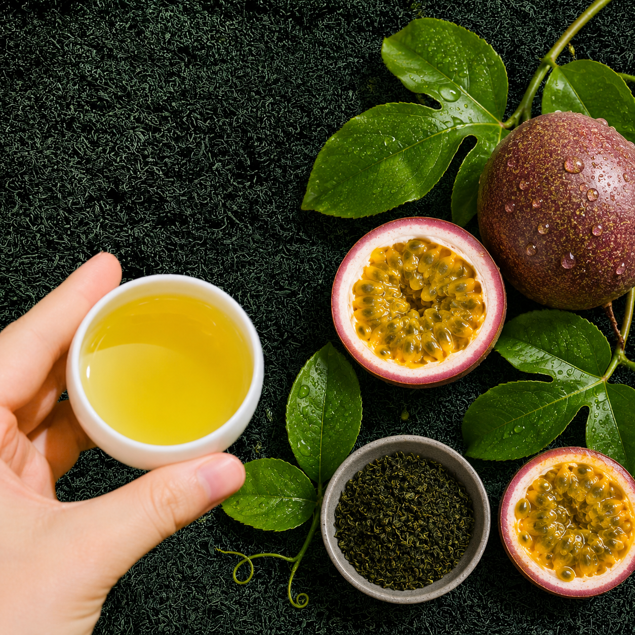 PREMIUM VIETNAMESE PASSION FRUIT GREEN TEA – TROPICAL FRUIT-FLAVORED LOOSE LEAF TEA, WHOLESALE & EXPORT SUPPLIER