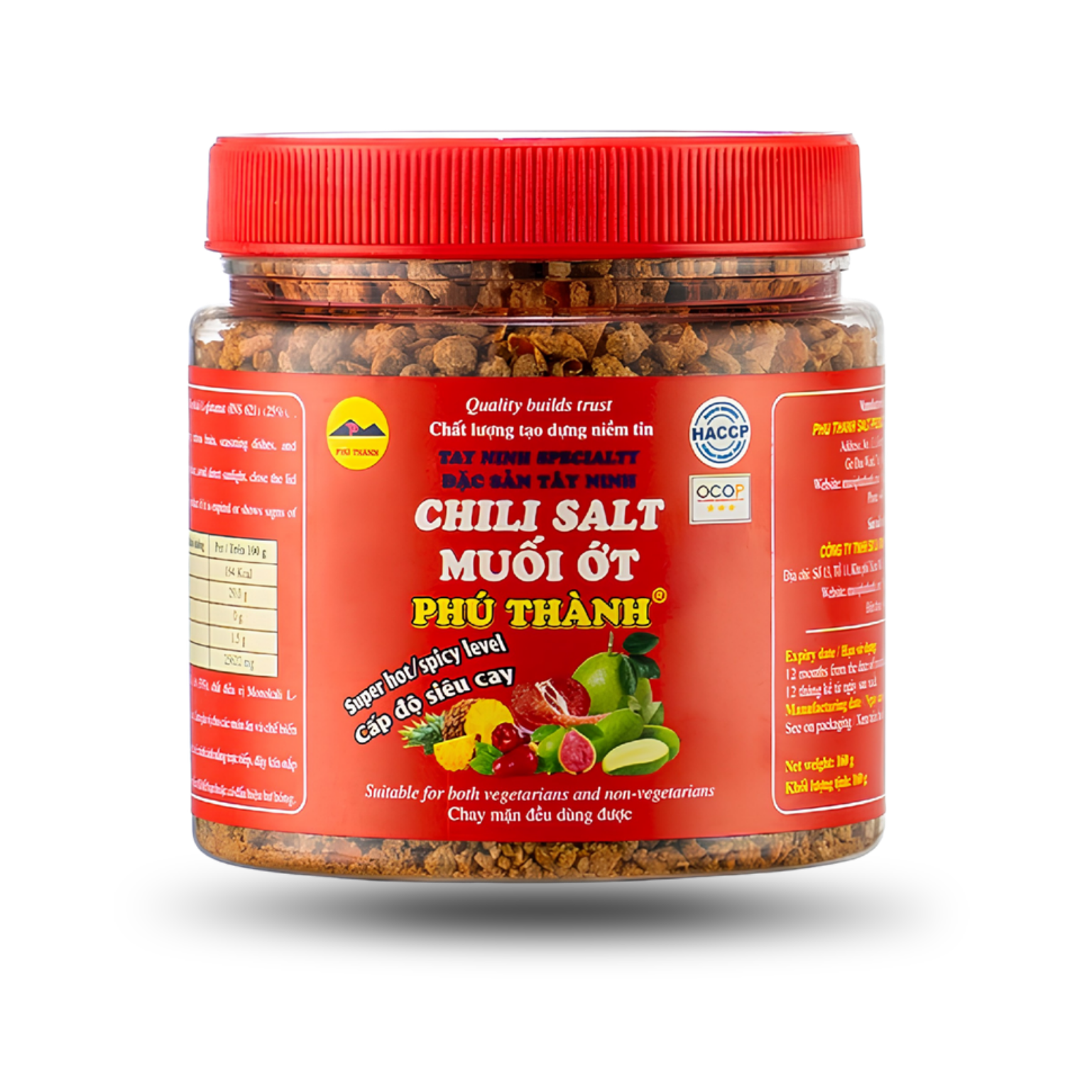 PREMIUM ROASTED CHILI POWDER WITH REFINED SEA SALT – EXTRA HOT INSTANT SEASONING, 160G JAR, 48 JARS PER CARTON 4