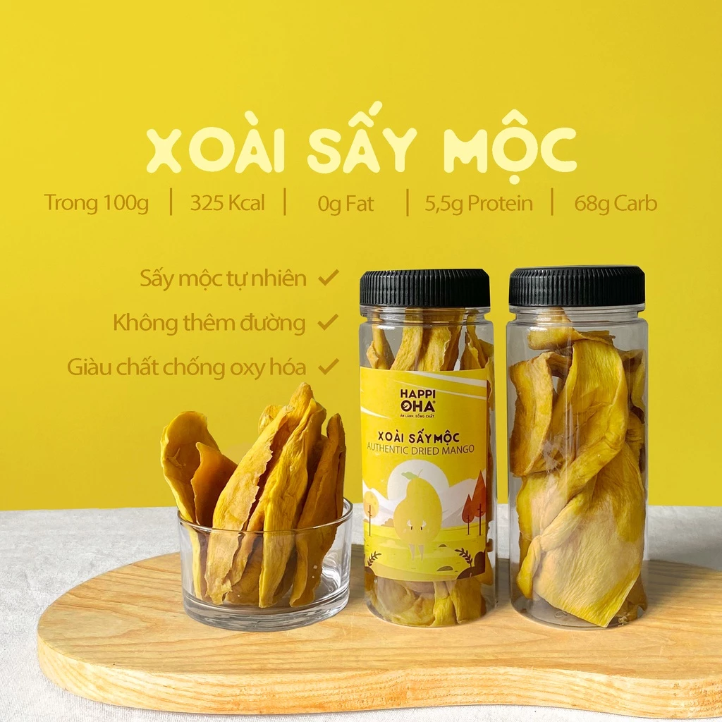 VIETNAMESE SOFT DRIED MANGO 200G – NO REFINED SUGAR ADDED, HEALTH-CONSCIOUS SNACK