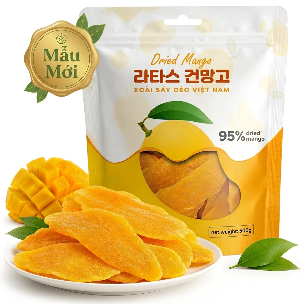 VIETNAMESE SOFT DRIED MANGO – GRADE 1, SWEET AND TANGY FRUIT SNACK