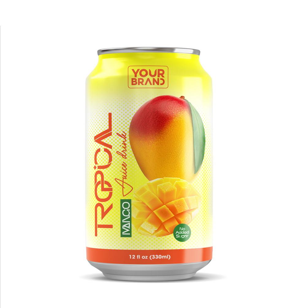 VIETNAMESE MANGO JUICE DRINK 330ML – NO ADDED SUGAR, OEM/ODM PRIVATE LABEL
