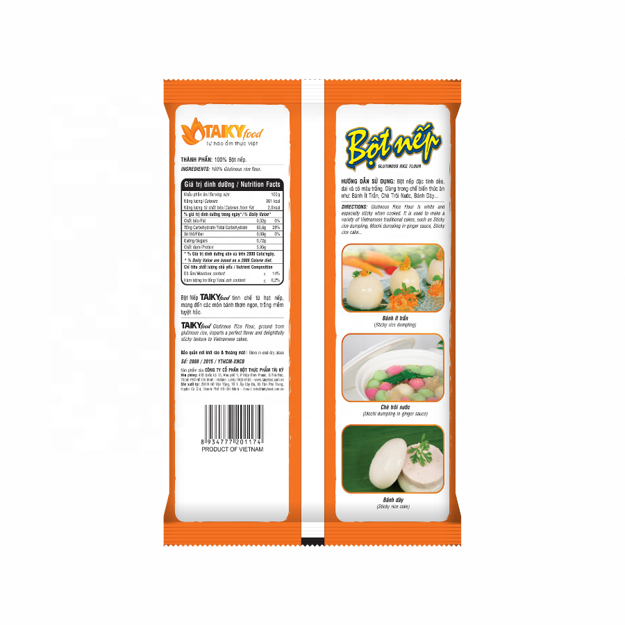 VIETNAMESE GLUTINOUS RICE FLOUR BOT NEP 400G – TAI KY STYLE, WHOLESALE SUPPLY 2