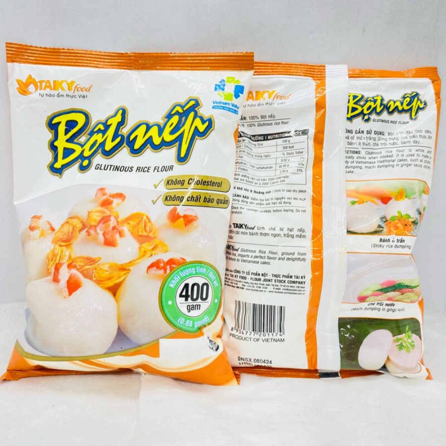 VIETNAMESE GLUTINOUS RICE FLOUR BOT NEP 400G – TAI KY STYLE, WHOLESALE SUPPLY 3