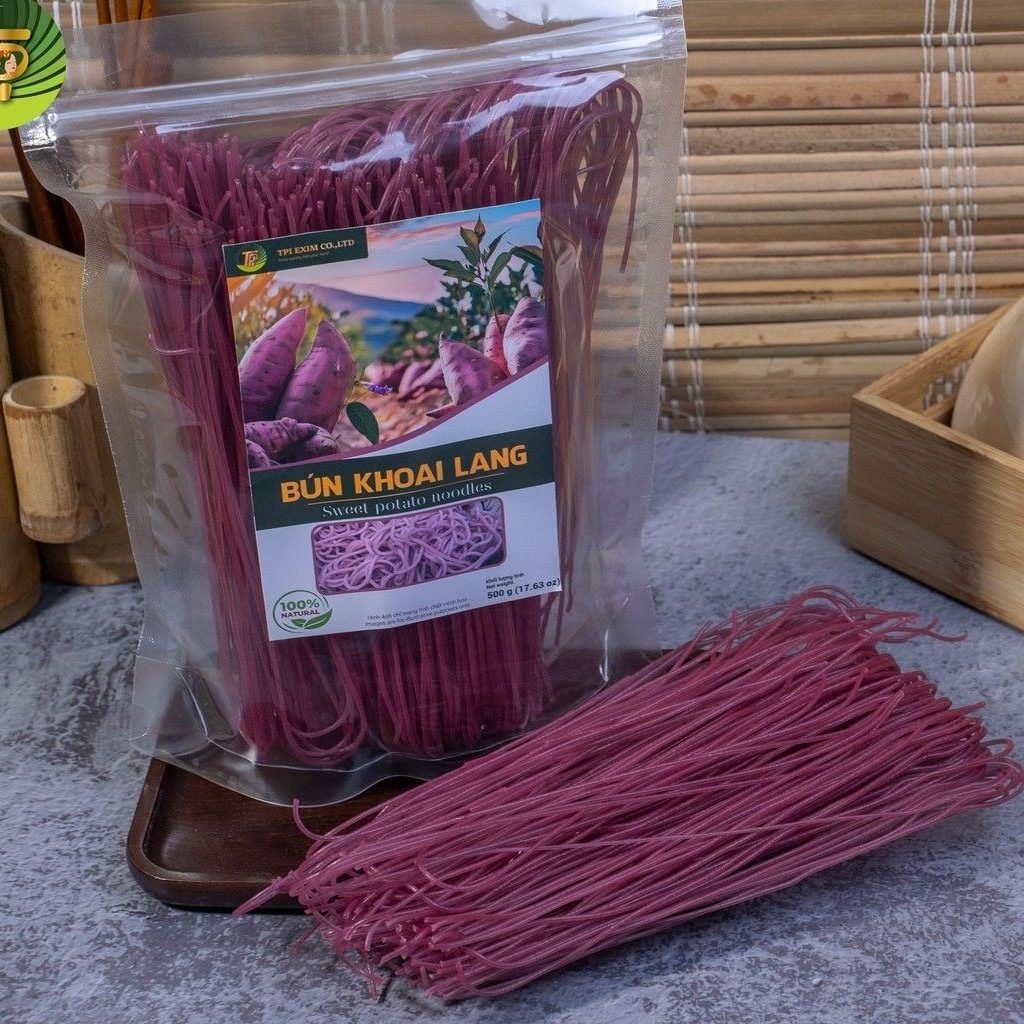 PREMIUM VIETNAMESE DRIED RICE VERMICELLI WITH PURPLE SWEET POTATO – GLUTEN-FREE, WHOLESALE EXPORT