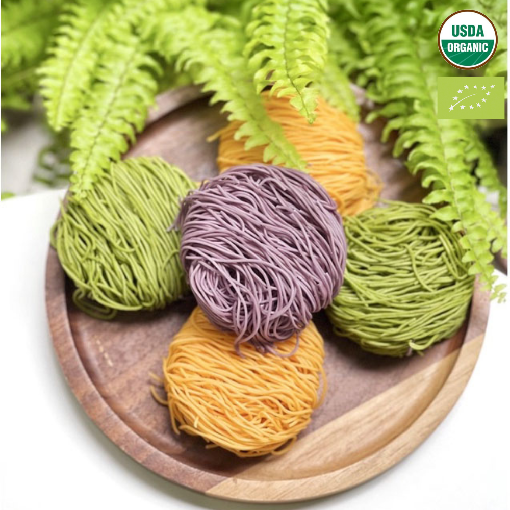 VIETNAMESE HANDMADE RICE NOODLES – PLANT-COLORED, VEGETARIAN-STYLE, BULK EXPORT SUPPLY