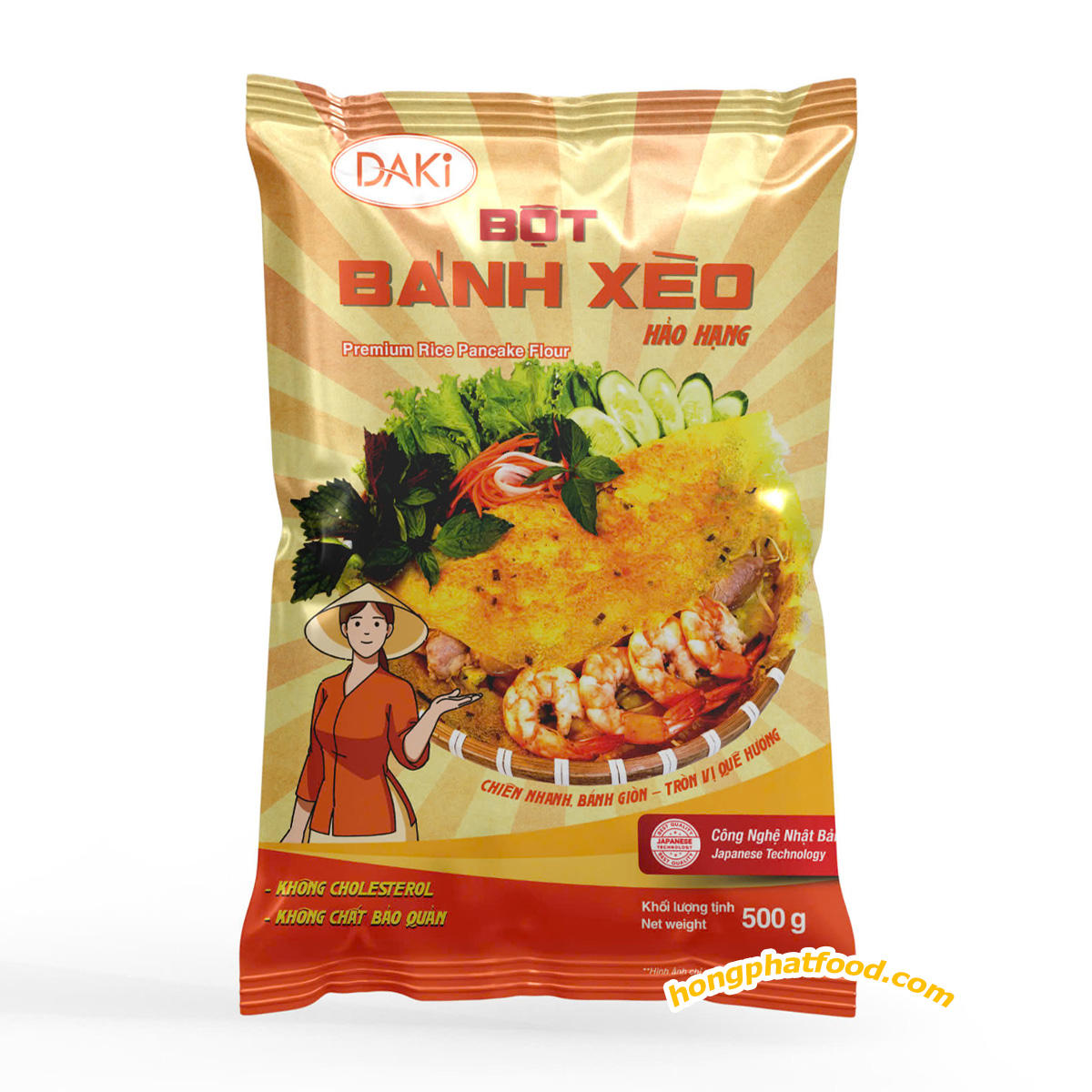 VIETNAMESE BANH XEO RICE FLOUR MIX 500G – DRY PANCAKE BATTER FOR FOOD DISTRIBUTORS AND WHOLESALE EXPORT