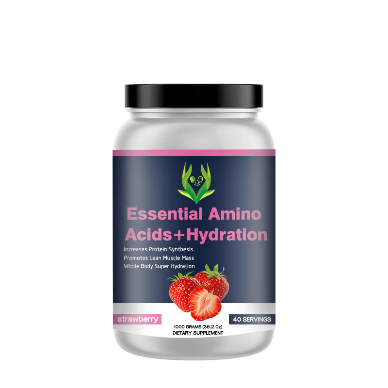 STRAWBERRY-FLAVORED ESSENTIAL AMINO ACID POWDER – ELECTROLYTE AND VITAMIN BLEND FOR SPORTS NUTRITION BRANDS
