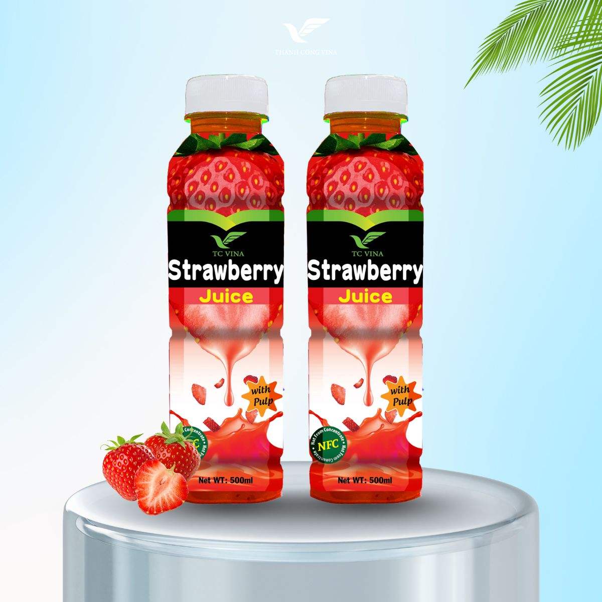 PREMIUM VIETNAMESE STRAWBERRY JUICE 500ML BOTTLE – WHOLESALE EXPORT, OEM & ODM MANUFACTURING