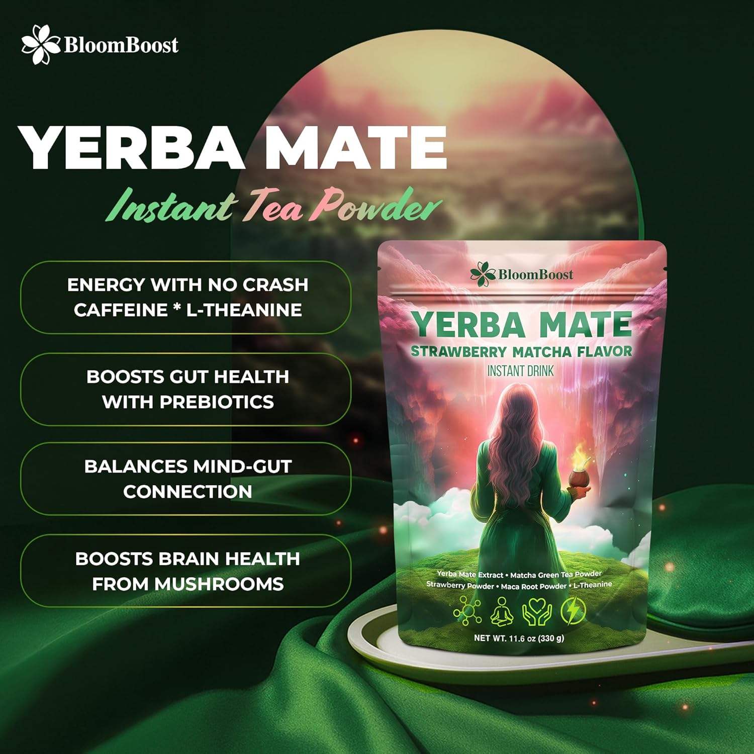 PREMIUM VIETNAMESE STRAWBERRY MATCHA POWDER – FRUIT AND GREEN TEA BLEND FOR WHOLESALE EXPORT 3