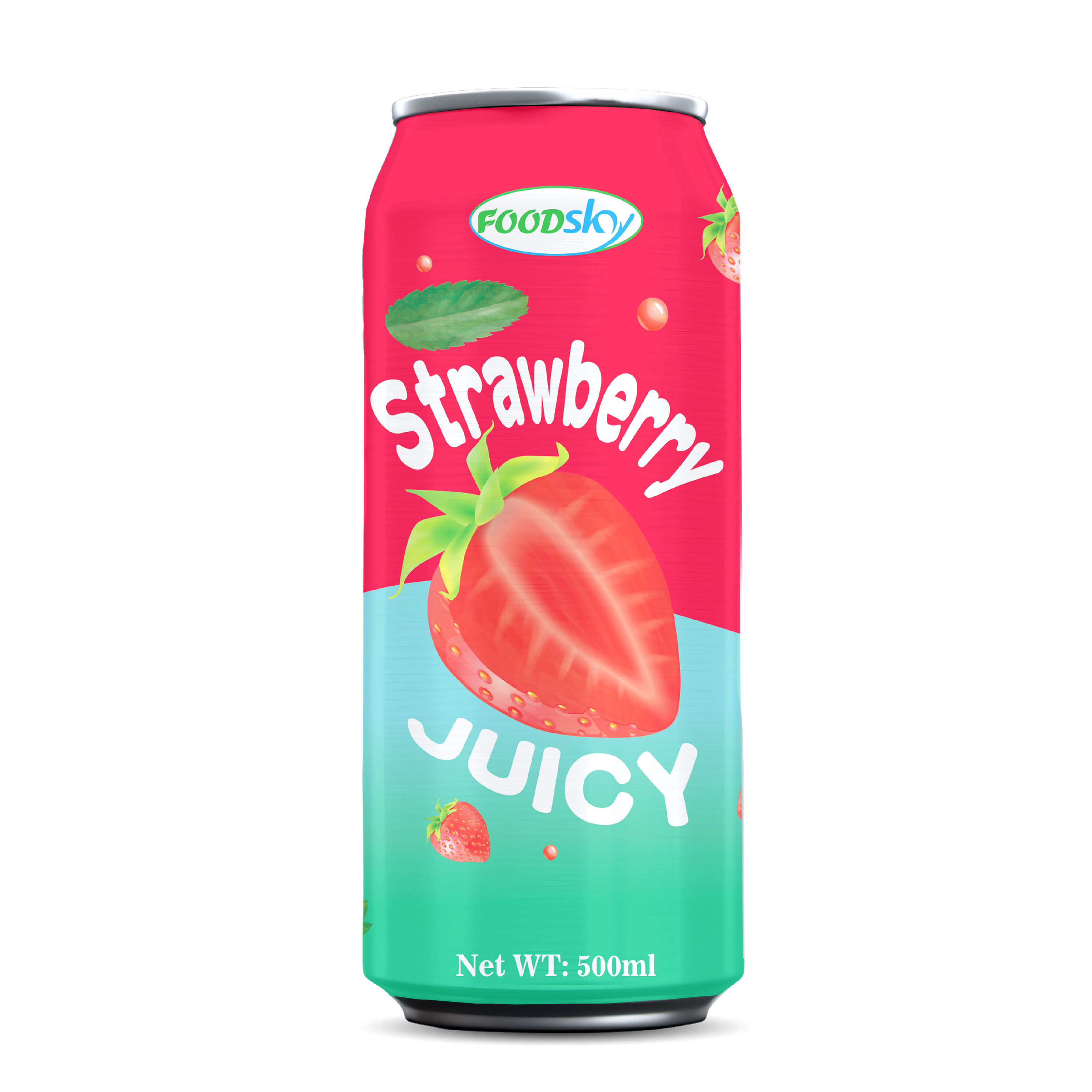 PREMIUM VIETNAMESE FRESH STRAWBERRY JUICE 500ML – 6° BRIX CANNED BEVERAGE FOR OEM/ODM WHOLESALE EXPORT