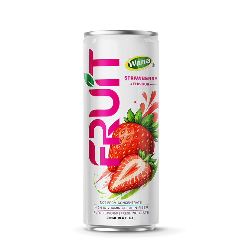 PREMIUM VIETNAMESE STRAWBERRY JUICE 250ML CAN – PURE STRAWBERRY FLAVOR FOR WHOLESALE, OEM AND PRIVATE-LABEL EXPORT