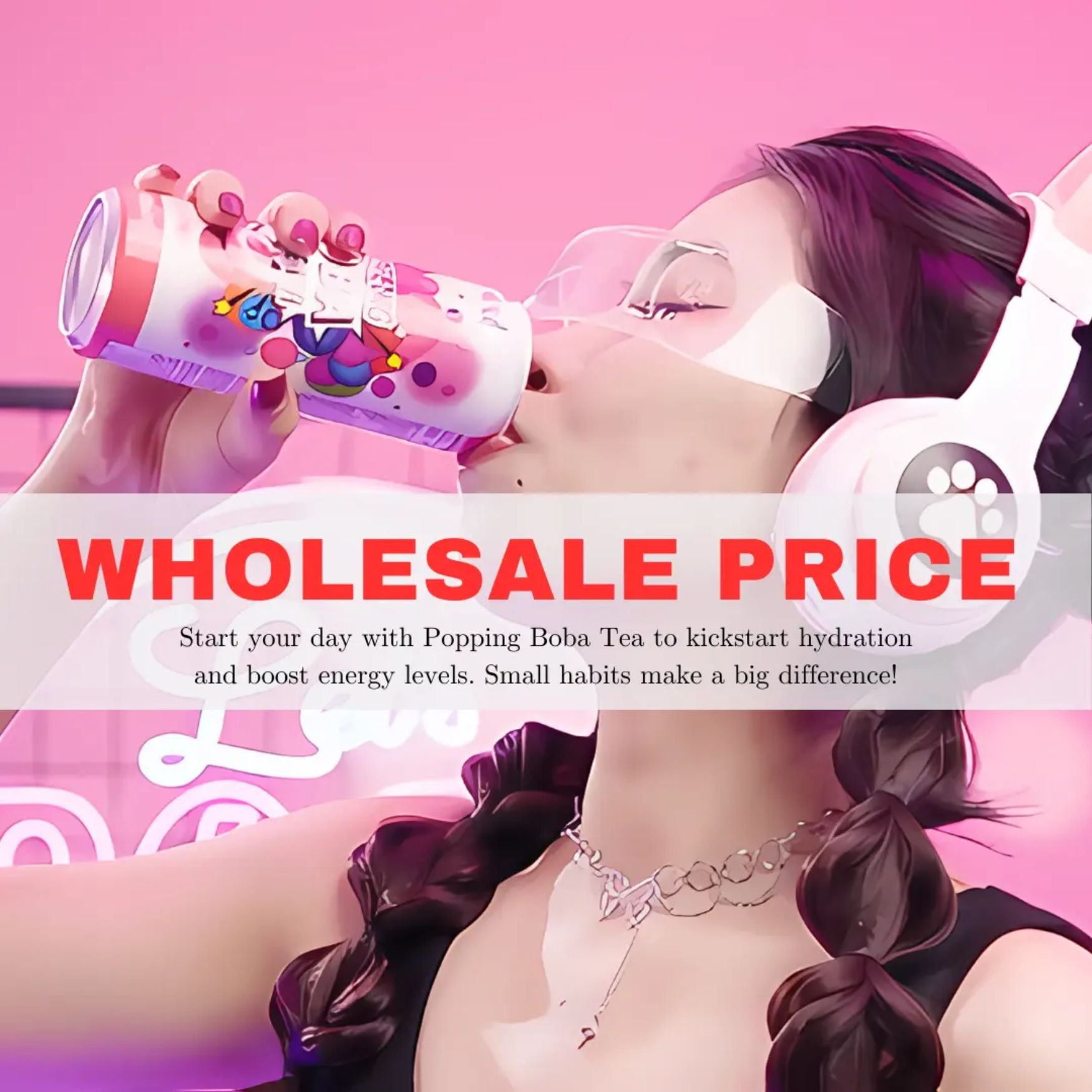 PREMIUM VIETNAMESE STRAWBERRY BOBA TEA DRINK 330ML – CANNED READY-TO-DRINK BEVERAGE FOR WHOLESALE 3