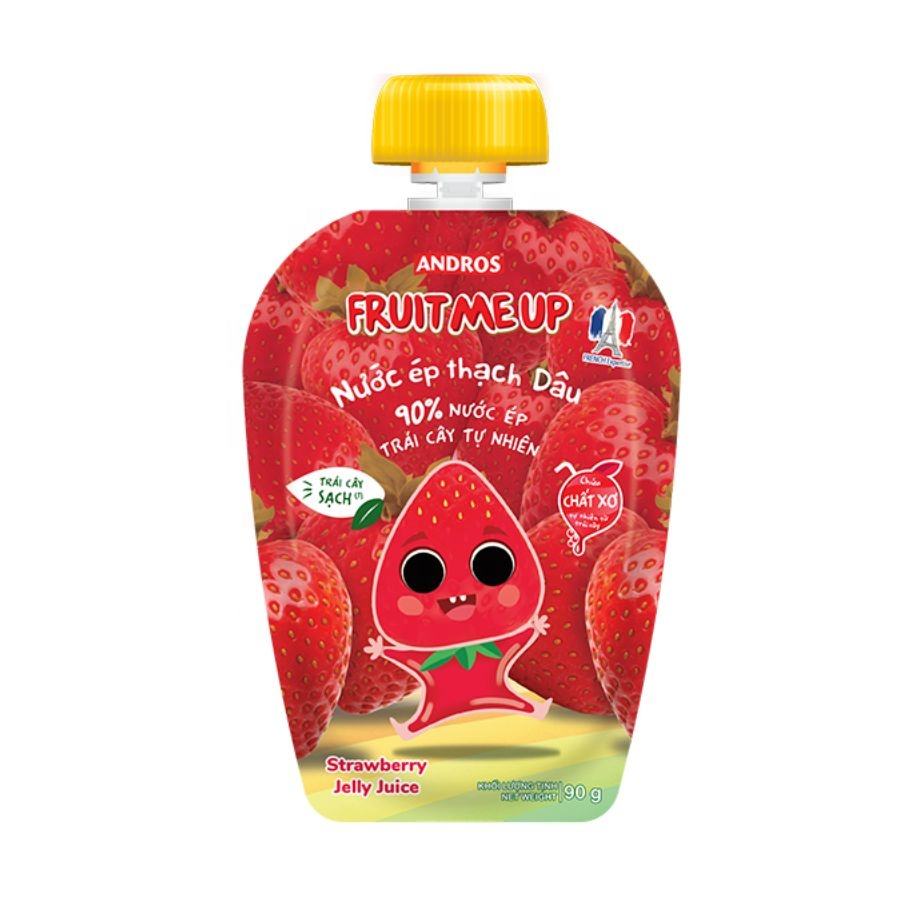 PREMIUM VIETNAMESE STRAWBERRY FRUIT JELLY DRINK – 90G SQUEEZE POUCHES FOR WHOLESALE EXPORT