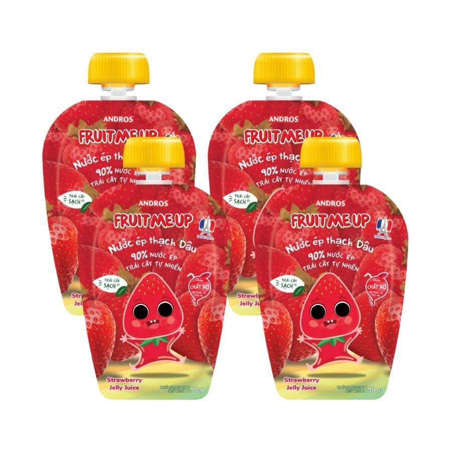 PREMIUM VIETNAMESE STRAWBERRY FRUIT JELLY DRINK – 90G SQUEEZE POUCHES FOR WHOLESALE EXPORT 2