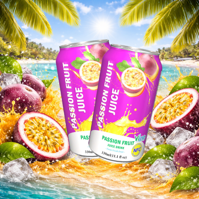 PREMIUM VIETNAMESE YELLOW PASSION FRUIT JUICE 330ML – READY-TO-DRINK CANNED BEVERAGE FOR WHOLESALE EXPORT 2