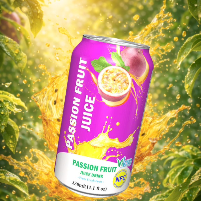 PREMIUM VIETNAMESE YELLOW PASSION FRUIT JUICE 330ML – READY-TO-DRINK CANNED BEVERAGE FOR WHOLESALE EXPORT 3