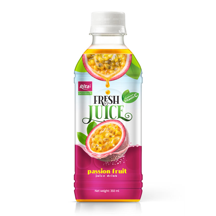 PREMIUM VIETNAMESE PASSION FRUIT JUICE – 350ML BOTTLES, WHOLESALE PACKAGING AND EXPORT SUPPLY