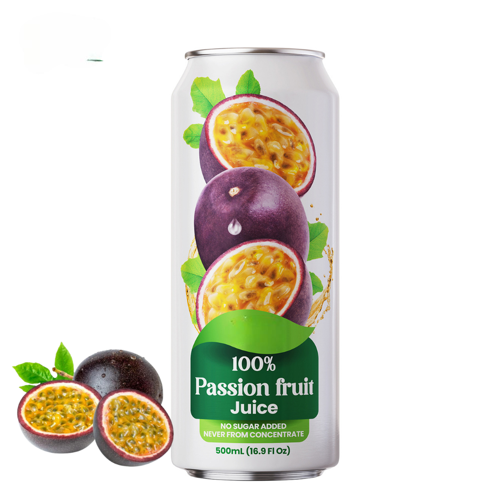 PREMIUM VIETNAMESE 100% PASSION FRUIT JUICE – 500ML, NO ADDED SUGAR, CUSTOM FLAVORS AND PRIVATE-LABEL EXPORT