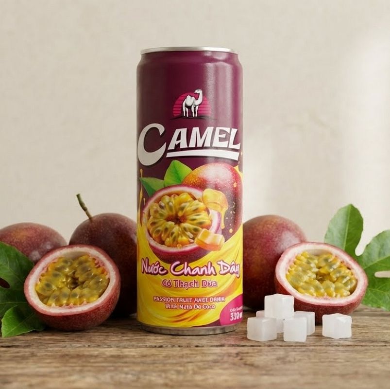 PREMIUM VIETNAMESE TROPICAL PASSION FRUIT JUICE 330ML – LOW-CARB BEVERAGE, 24 ALUMINUM CANS PER CASE, OEM/ODM EXPORT