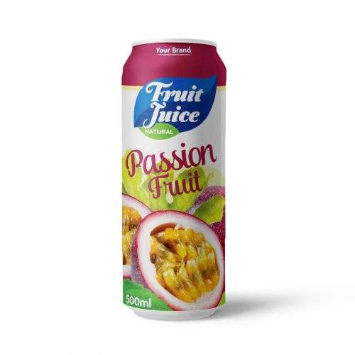 PREMIUM VIETNAMESE PASSION FRUIT JUICE DRINK 500ML CAN – PRIVATE LABEL OEM/ODM, CUSTOM DESIGN, LOW MOQ AND FREE SAMPLE OPTIONS